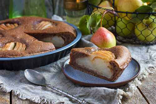 Tarte frangipane poire et chocolat