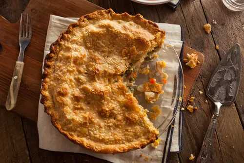 Tourte au poulet et aux champignons .fr