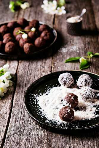 Truffes au chocolat sans lactose