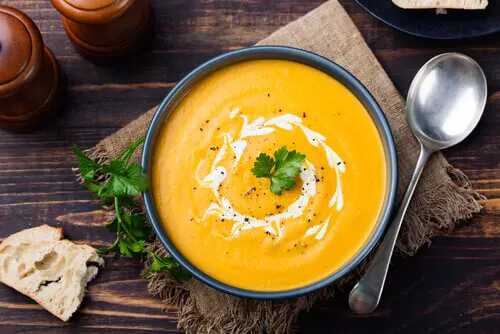 Velouté de carottes et coco