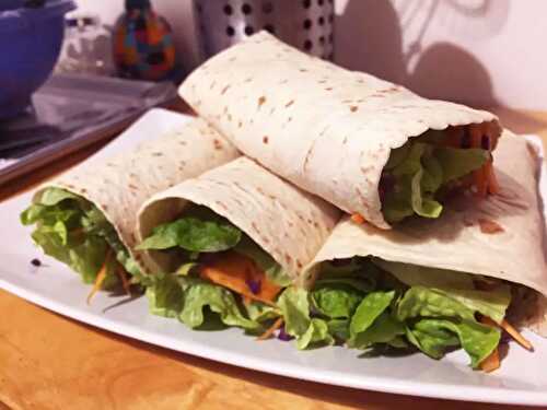 Wrap végétarien à la patate douce