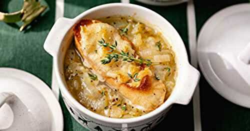 La soupe à l’oignon gratinée au fromage, un incontournable des repas réconfortants !