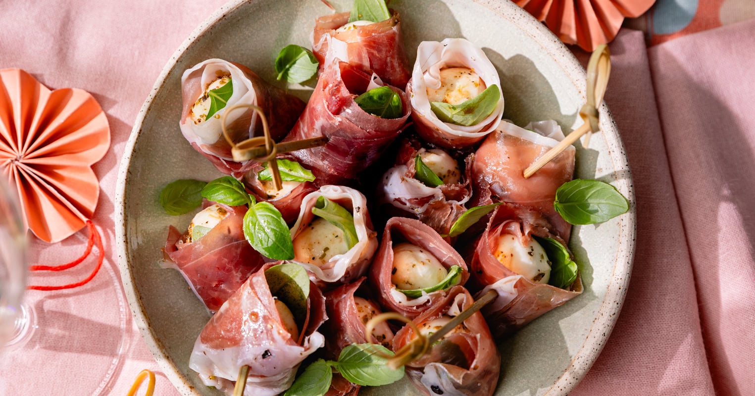 Les boules apéro jambon cru / mozzarella ultra rapides !