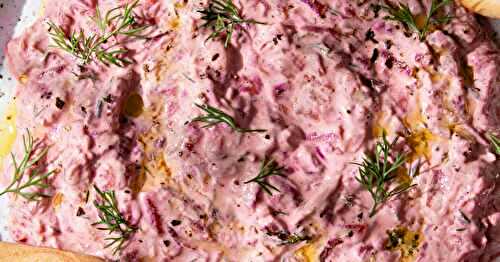 Le tzatziki rose à la betterave