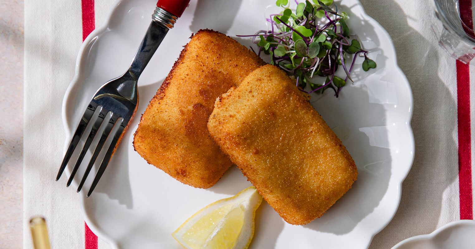 Les croquettes au fromage (fondus au parmesan)