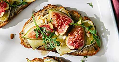 Les tartines de brie et figues rôties au miel, le combo qui claque !