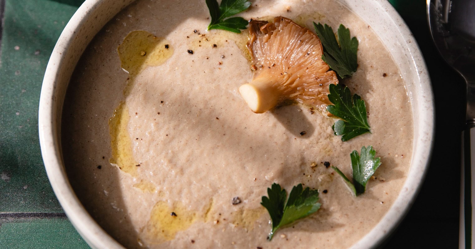 La recette du velouté aux pleurotes
