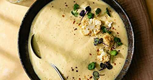 Le velouté vegan de chou-fleur rôti