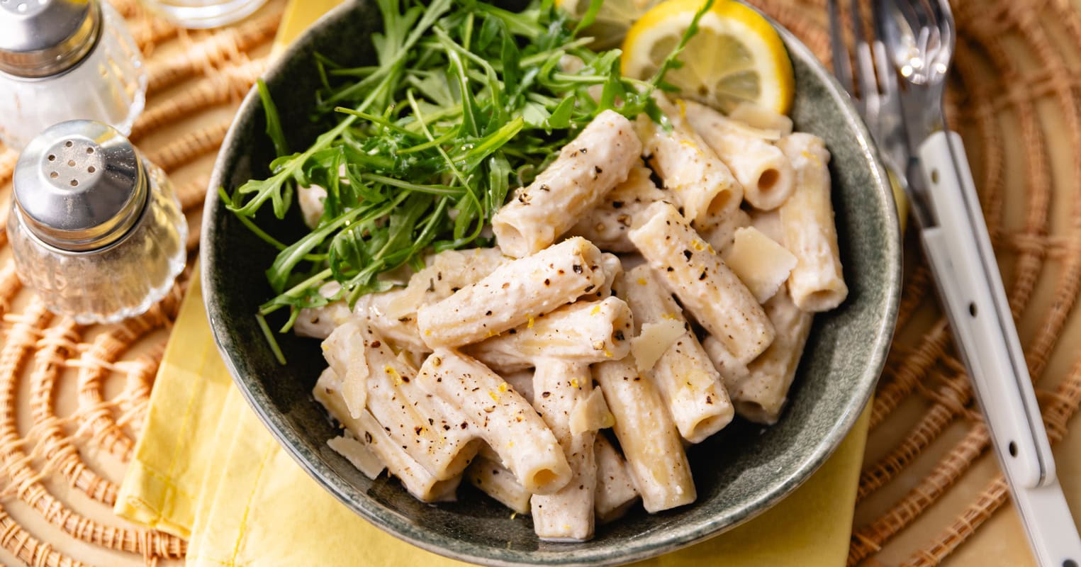 Les pâtes au pesto blanc