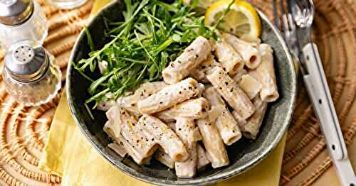 Les pâtes au pesto blanc