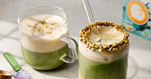La boisson matcha coco et pistache