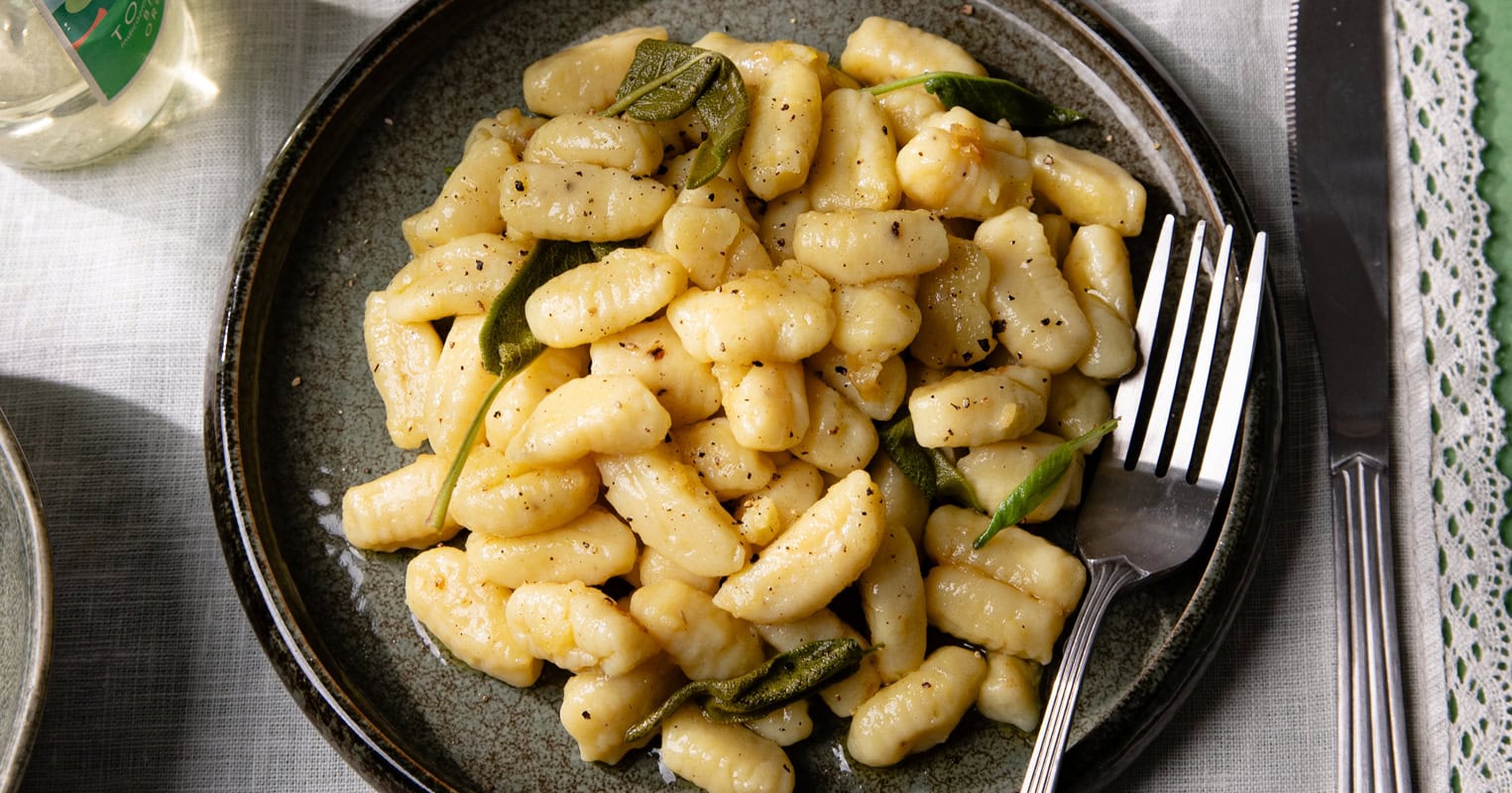 Les gnocchi au beurre de sauge