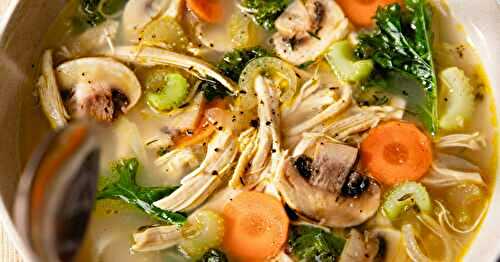 La soupe de poulet maison (low carb)