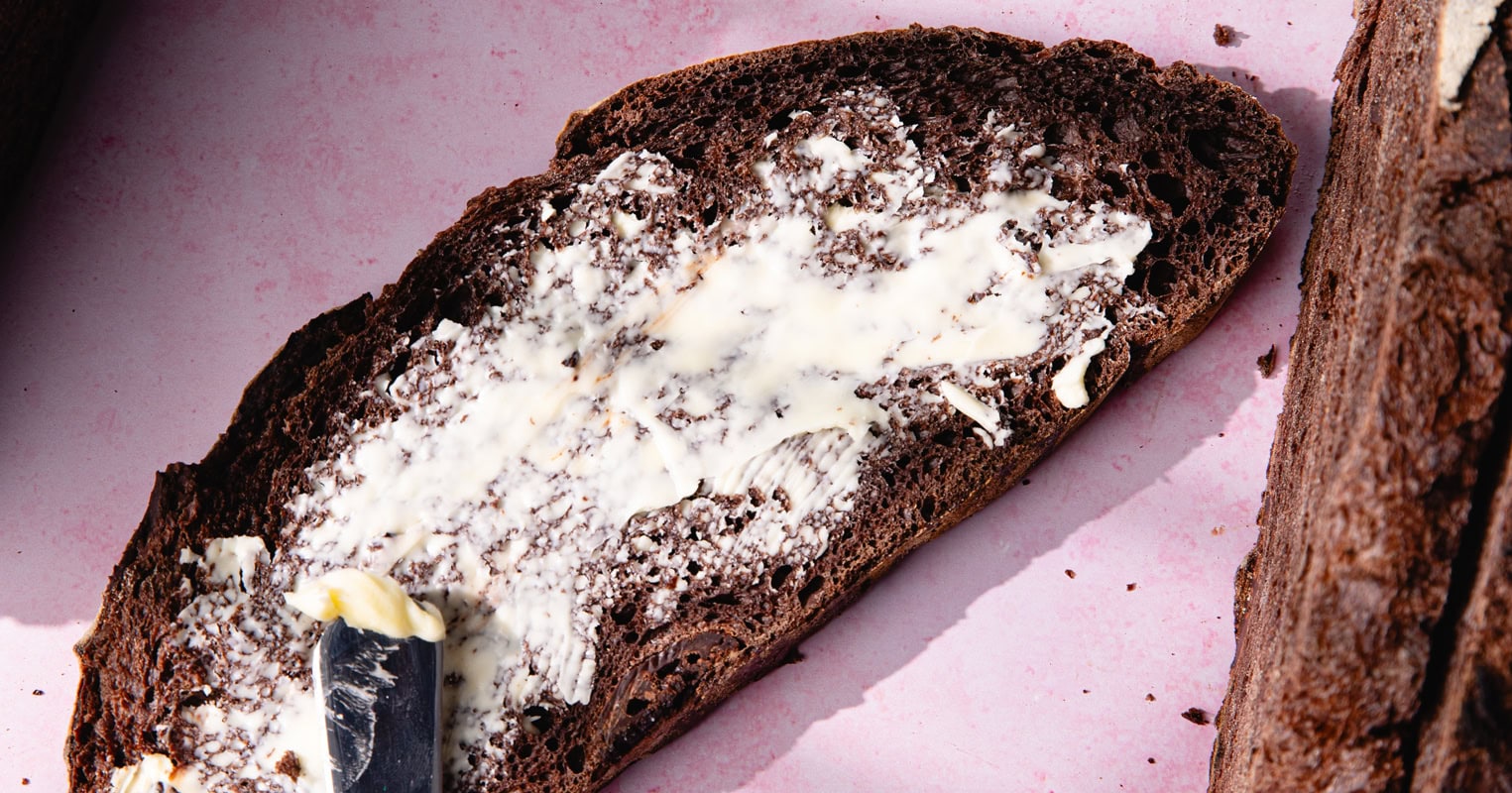 Le pain au levain double chocolat