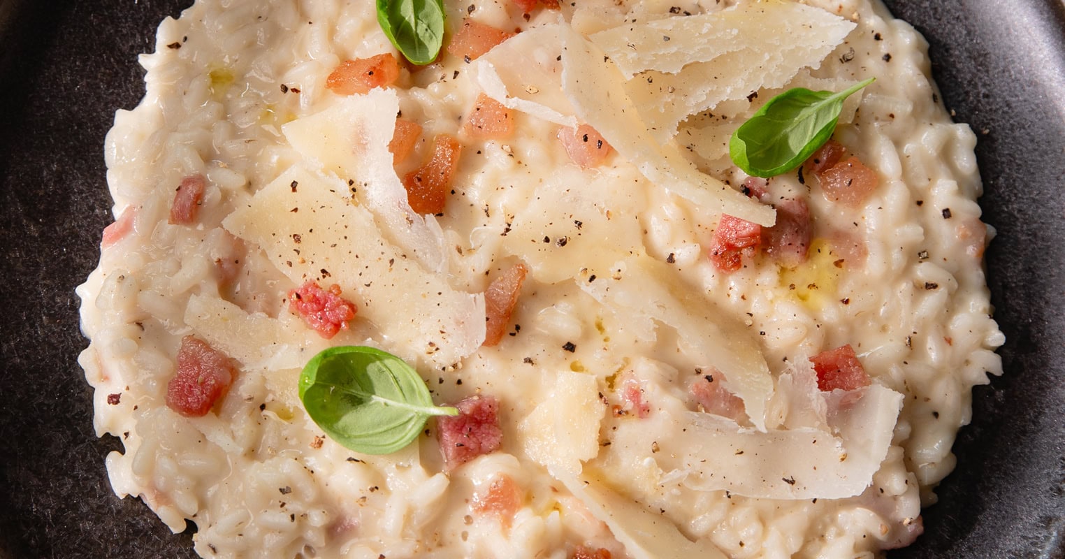 Le risotto carbonara