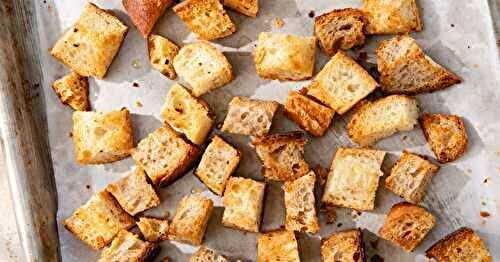 Les croûtons à l’ail maison