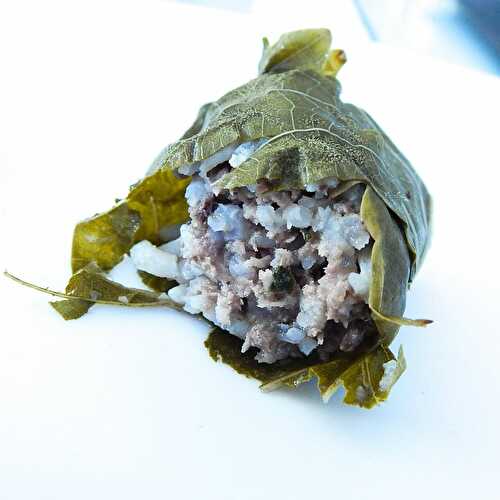 SARMA DOLMA (Feuilles de vignes farcies)