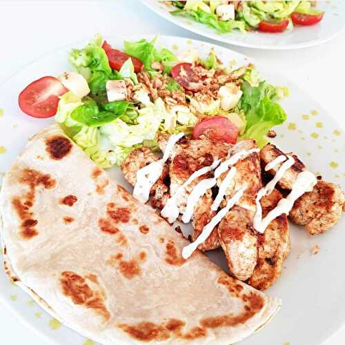 Shawarma de poulet libanais - Helouchacook - Recettes de cuisine du monde faciles et rapides