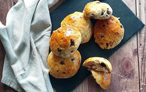 Petites brioches pépites chocolat