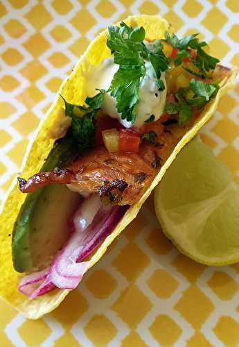 Tacos poulet croustillant citron