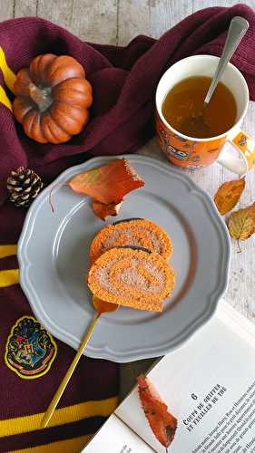 Gâteau roulé noisettes Halloween