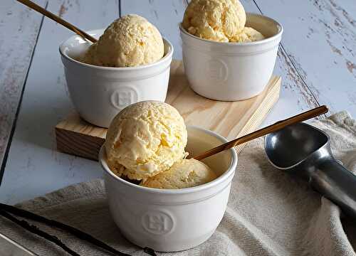 Crème glacée délicieusement vanille
