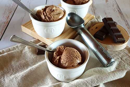 Délicieuse crème glacée chocolat