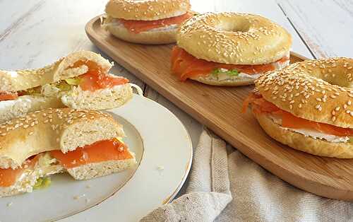 Bagels truite fumée maisons