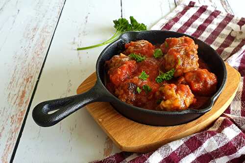 Plat boulettes de viande