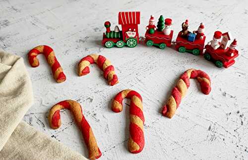 Candy cane en biscuits