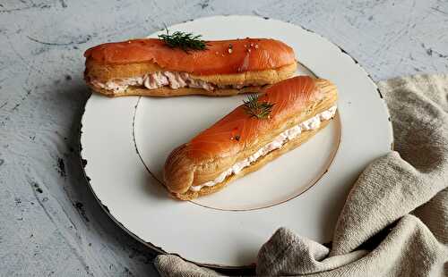 Éclairs salés au saumon