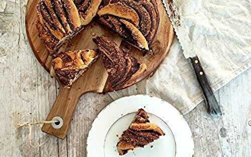 Brioche torsadée chocolat pralin