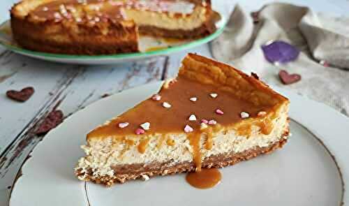 Délicieux cheesecake au caramel