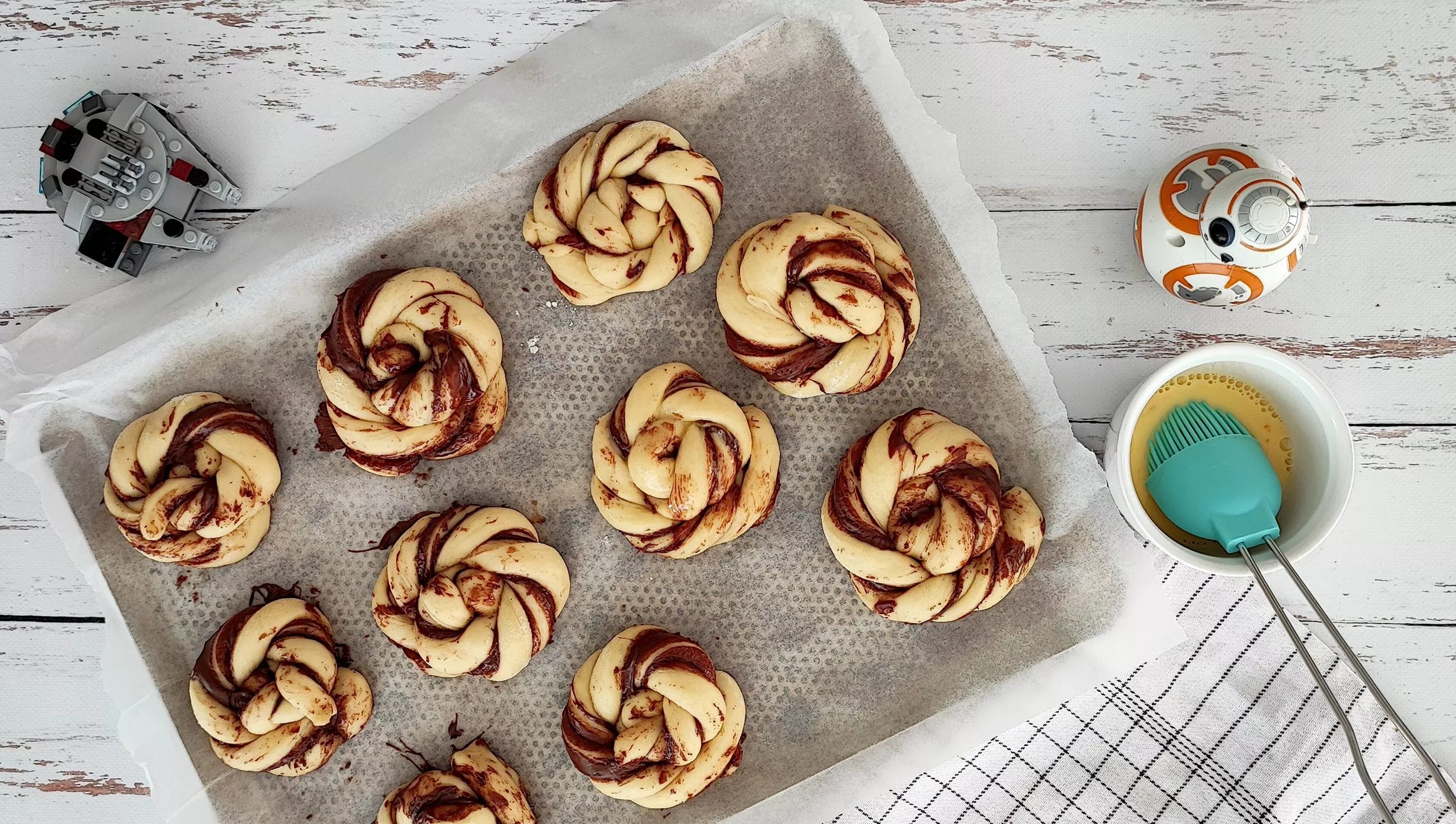 Recette brioches torsadées chocolat