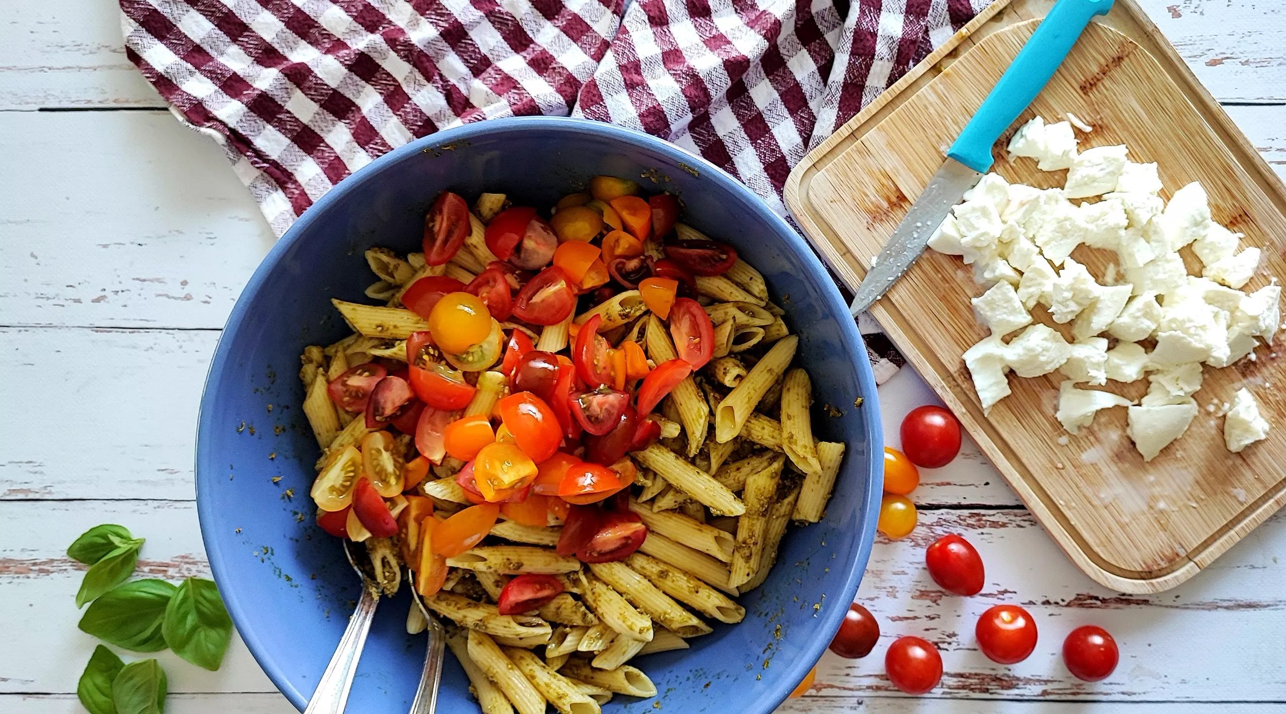 Recette salade express pesto