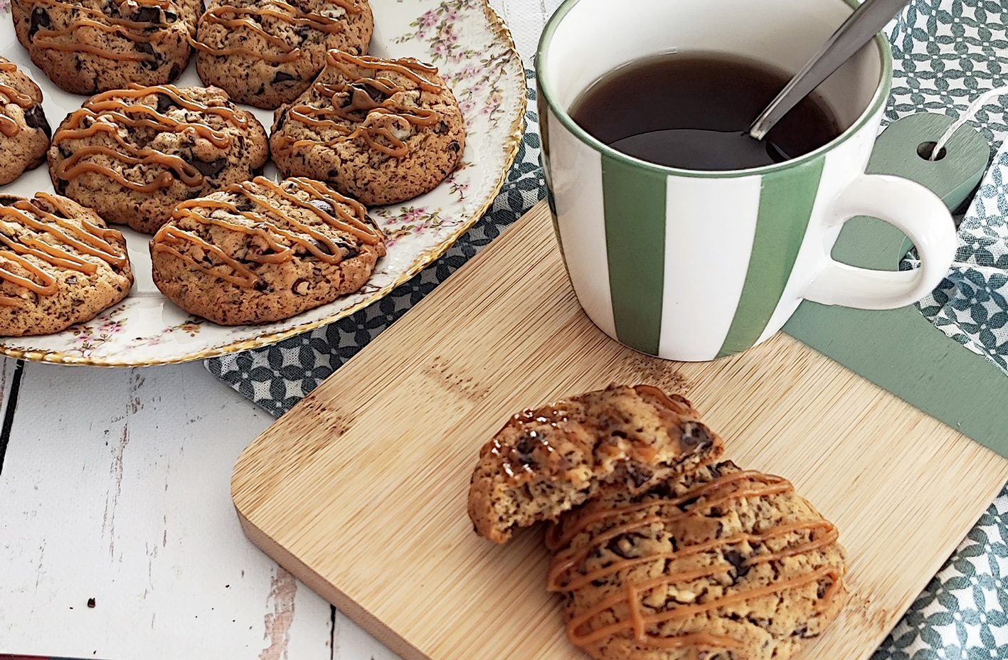 Cookies chocolat pécan caramel