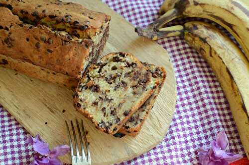 Banana bread au chocolat sans lactose