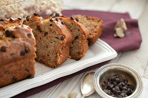 Banana bread au chocolat sans oeuf