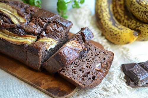 Banana bread cacao chocolat