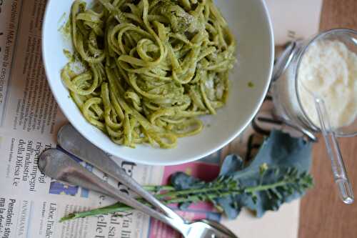 Bavette  au pesto de brocoli