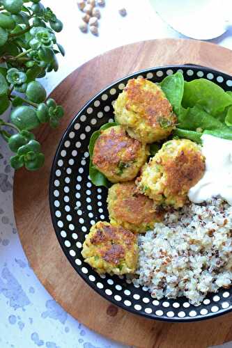 Boulettes pois chiches carottes végétarien