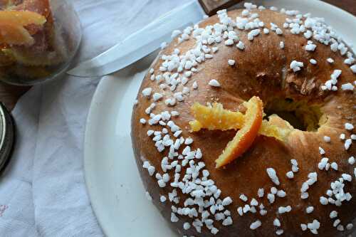 Brioche des rois orange chocolat