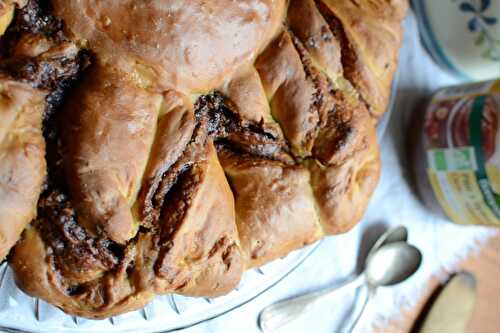 Brioche flocon à la pâte à  tartiner