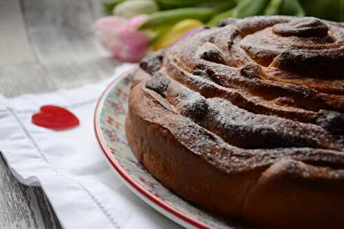 Brioche roulée à la pâte à tartiner