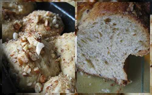 Brioche spéciale aux amandes, noix de pécan et sucre roux