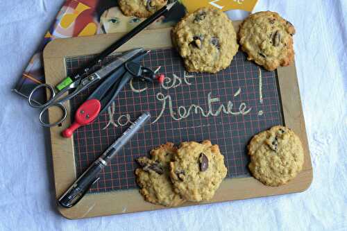 C'est la rentrée !!!! cookies flocons d'avoine coco et chocolat