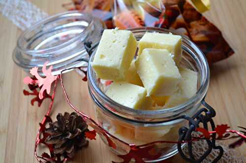 Cadeaux gourmands 3 : Fudge chocolat blanc et noix de coco