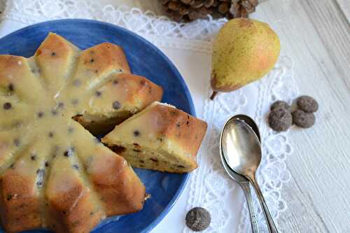 Cake à la poire, chocolat et Rhum