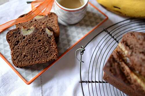 Cake au chocolat au lait et banane