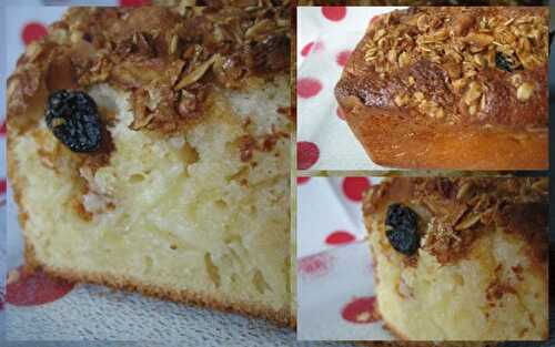 Cake au yaourt sans huile, aux pommes et au muesli